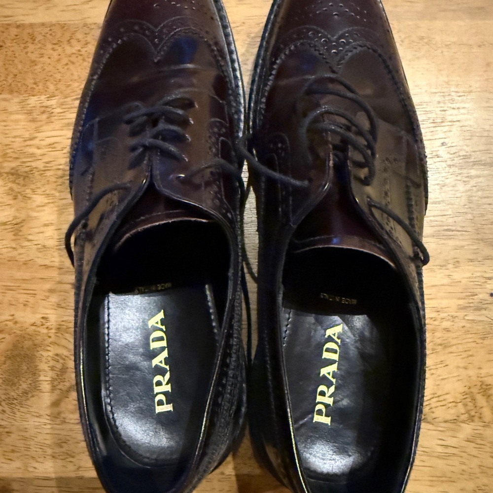 Prada Women’s Black Leather Dress Shoes